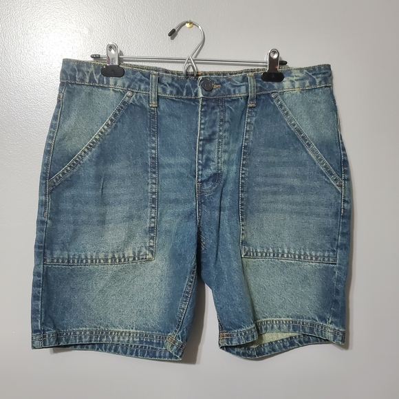 Boohoo Mens Other - Boohoo Man Jean Shorts with Button Fly Men's Size 32